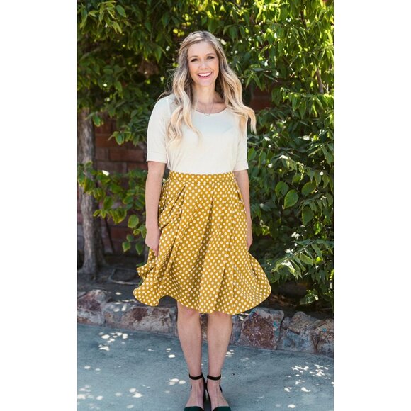 LuLaRoe Madison Burgundy Floral Print Pleated Midi Skirt 3XL - Picture 10 of 11